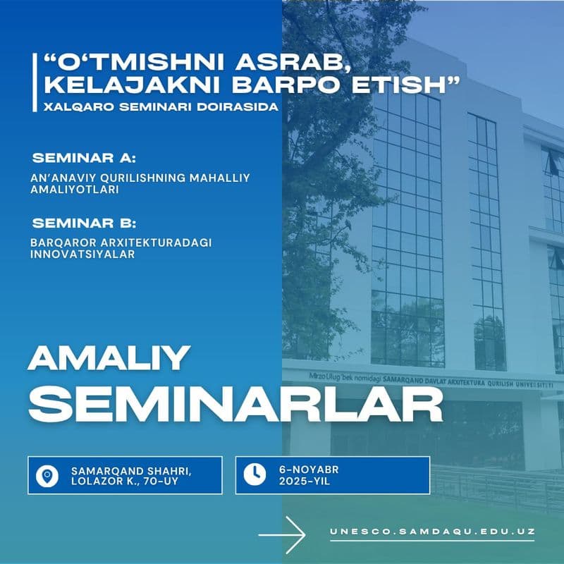 Talabalar uchun amaliy seminar mashg‘uloti