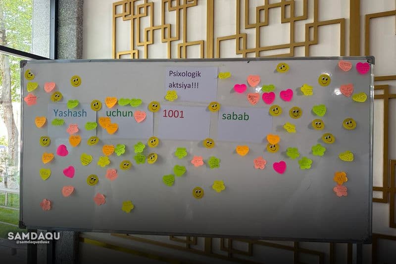 “Yashash uchun 1001 sabab” psixologik aksiyasi