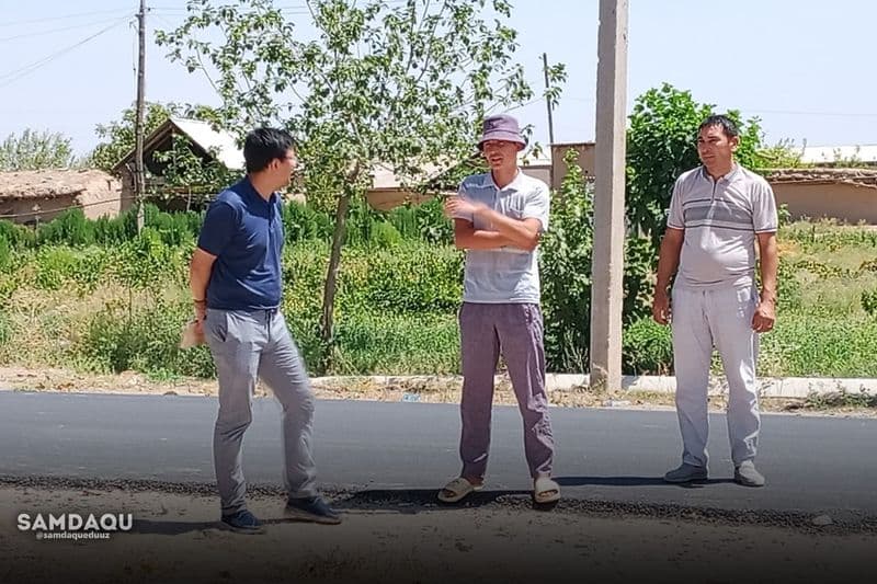 Рабочая группа на встрече с молодёжью махалли