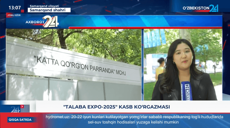 “Talaba Expo-2025” kasb ko‘rgazmasi videosidan kadr (1-qism)