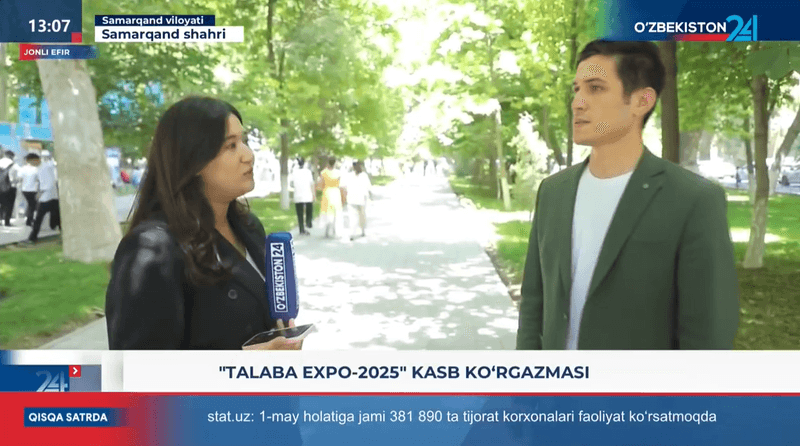 “Talaba Expo-2025” kasb ko‘rgazmasi videosidan kadr (2-qism)