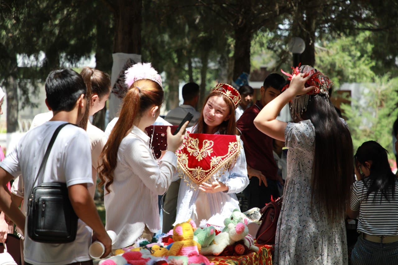 Student work on display at the “National values — the mirror of a nation” exhibition
