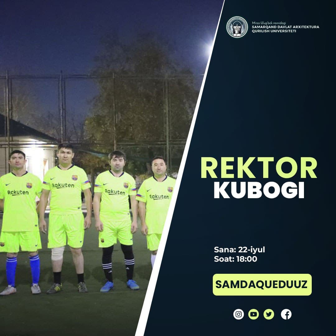 The announcement of the “Rector's Cup” mini-football competition