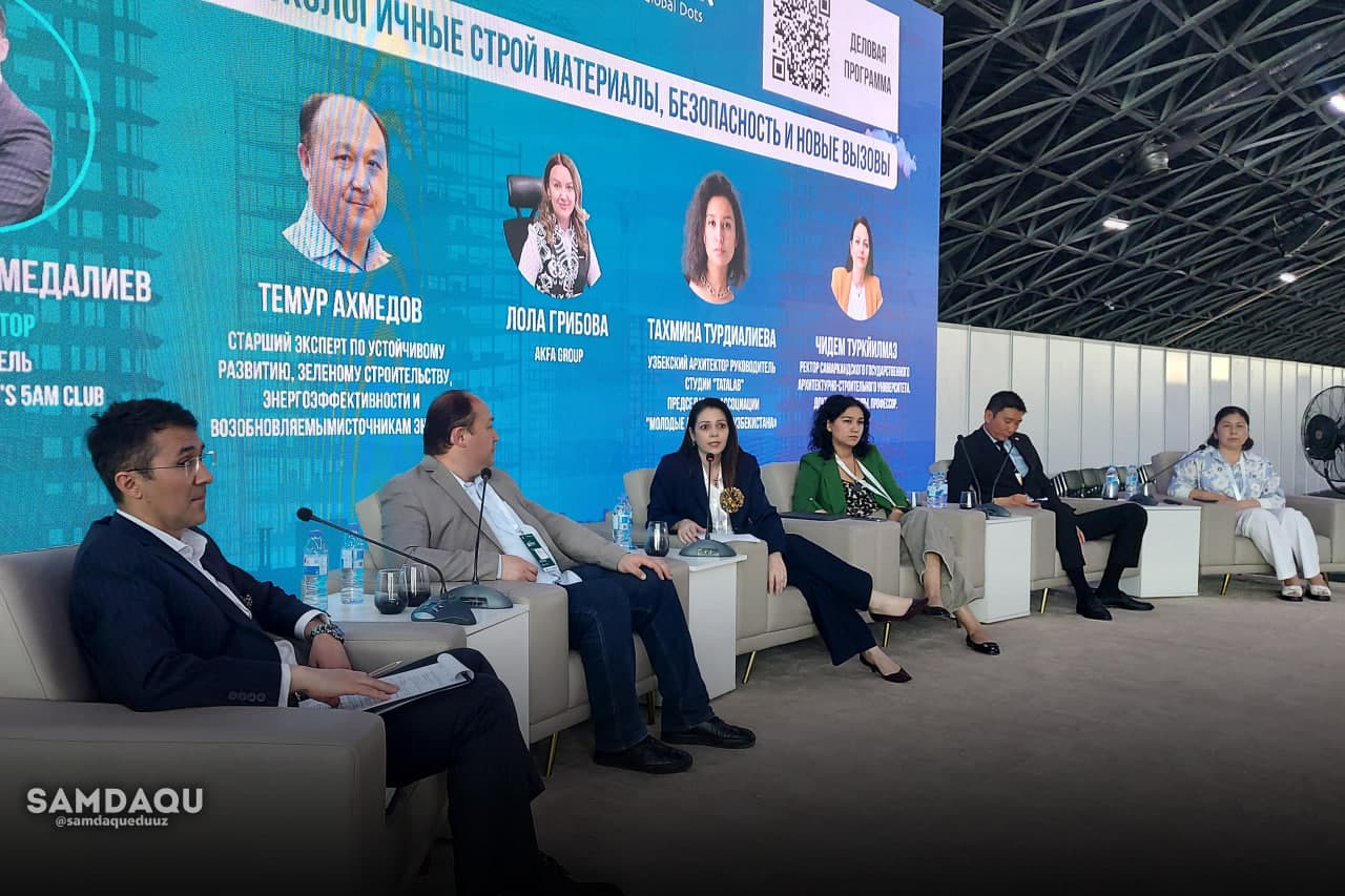 Tashkent Build Pro Expo 2025 ko‘rgazmasidagi universitet pavilyoni