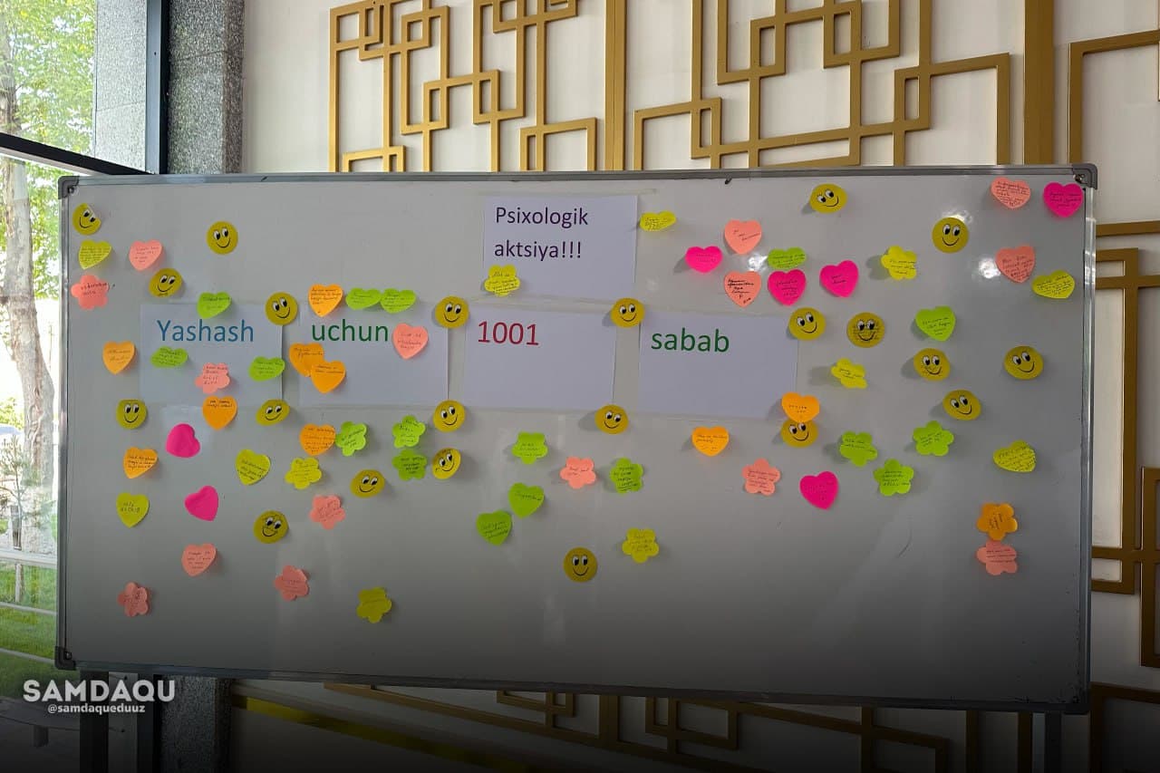 “Yashash uchun 1001 sabab” psixologik aksiyasi